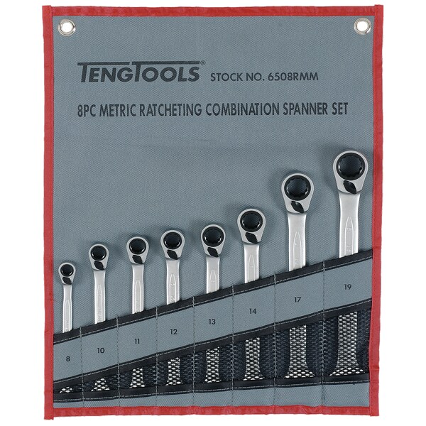 6508RMM - 8 Piece Ratchet Spanner Set 8 - 19mm